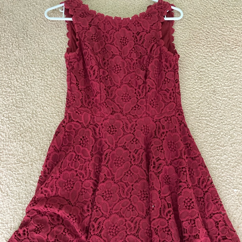 WOMENS DILLARDS RED HOCO/PARTY DRESS: SIZE 1